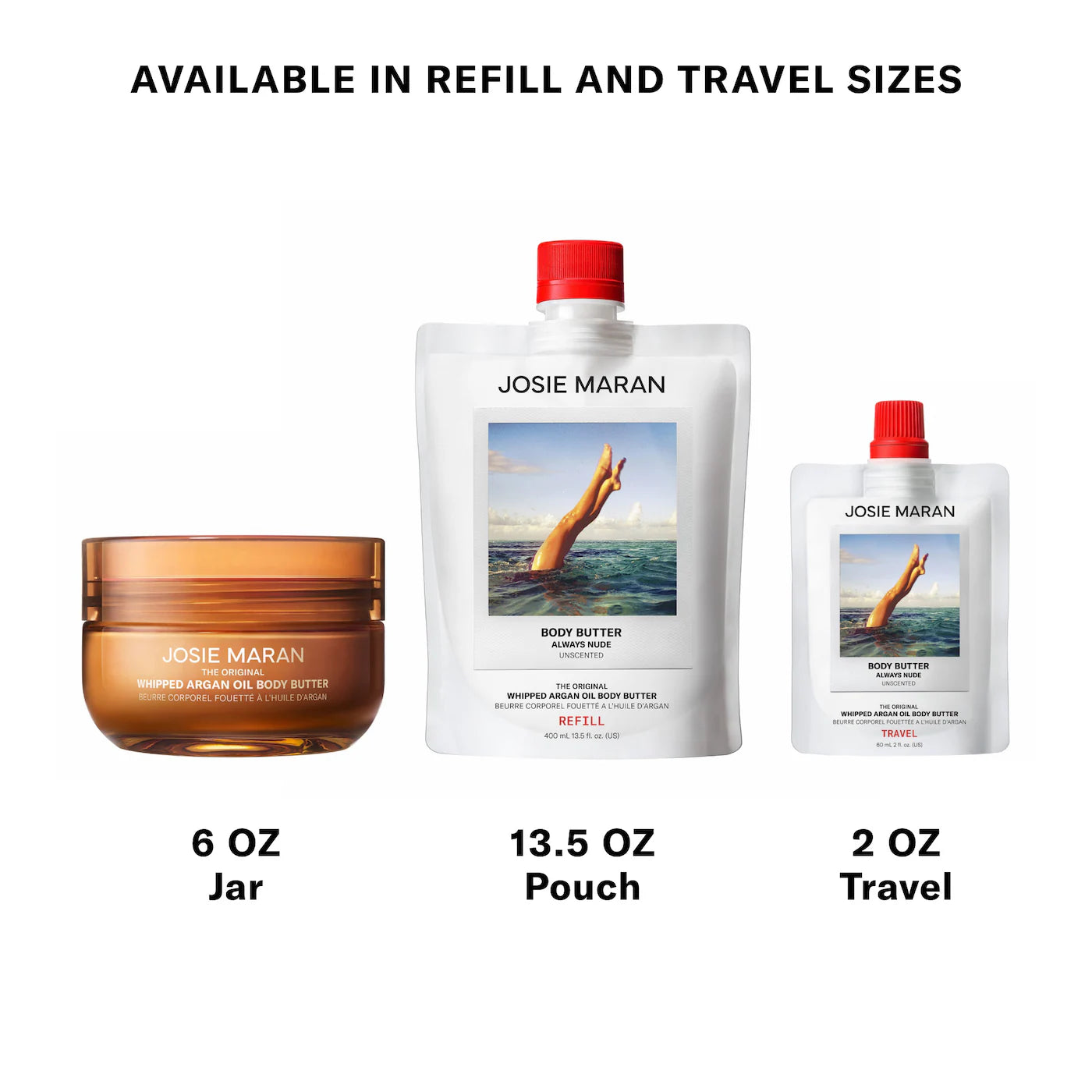 Josie Maran - Mini Bohemian Fig – Whipped Argan Oil Refillable Firming Body Butter Jar *Pre-Order*