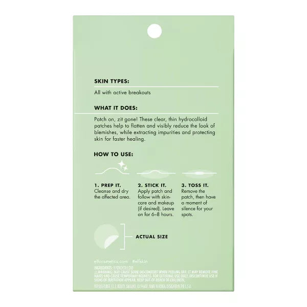 e.l.f. Cosmetics SKIN Blemish Breakthrough Stick It to Zits Pimple 36 Patches *PREORDEN*