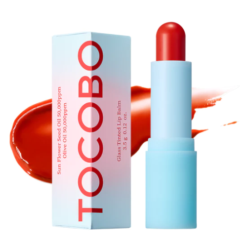 TOCOBO GLASS TINTED LIP BALM 013 TANGERINE RED