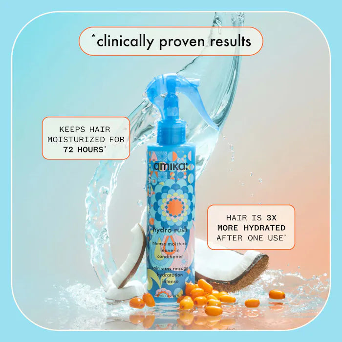 amika - Hydro Rush Intense Moisture Leave-In Conditioner with Hyaluronic Acid *PREORDEN*
