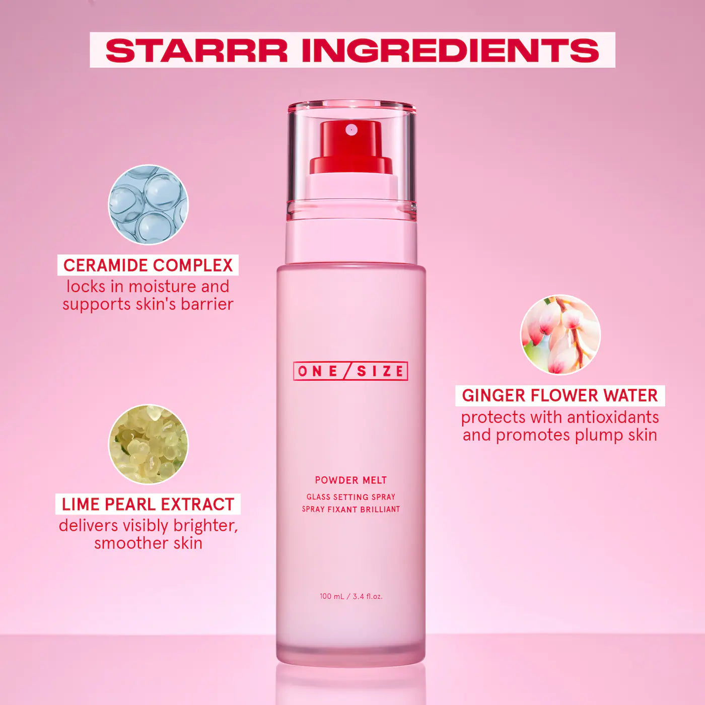 ONE/SIZE by Patrick Starrr Powder Melt Glass Setting Spray *PREORDEN*