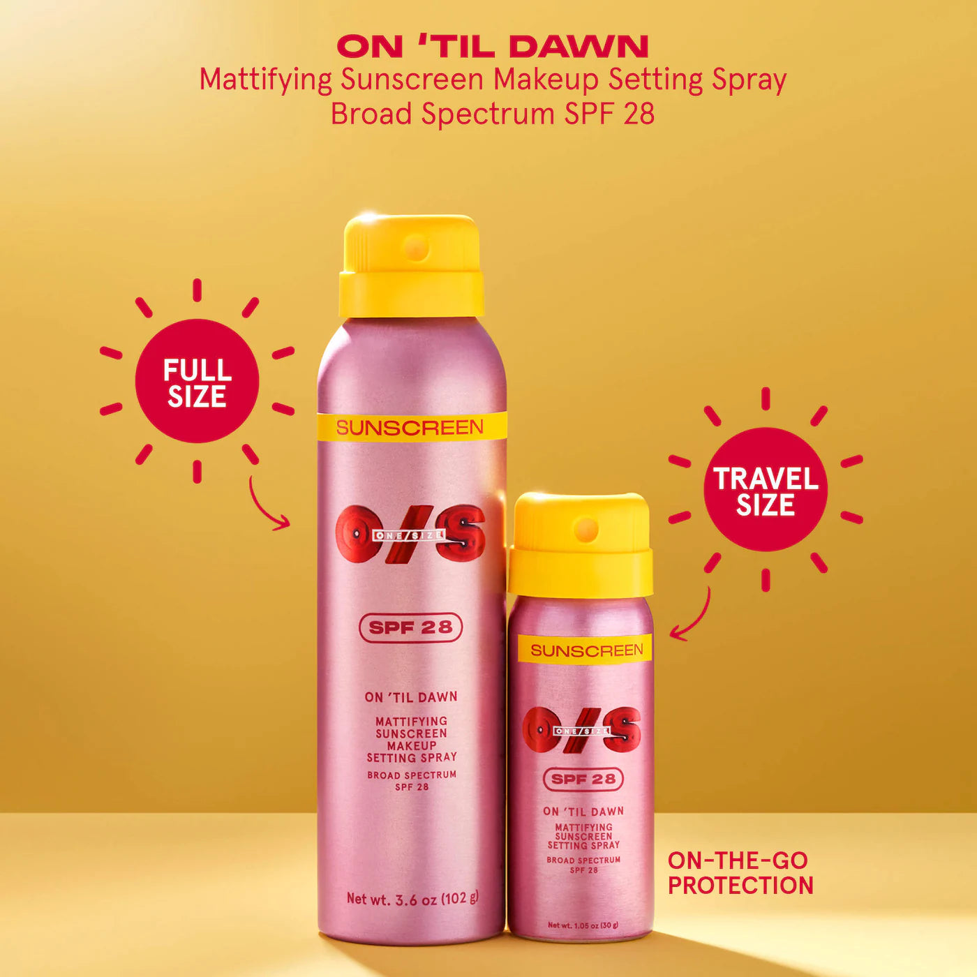 One Size by Patrick Starrr- On 'Til Dawn Mattifying Sunscreen Makeup Setting Spray SPF 28 *preorden*