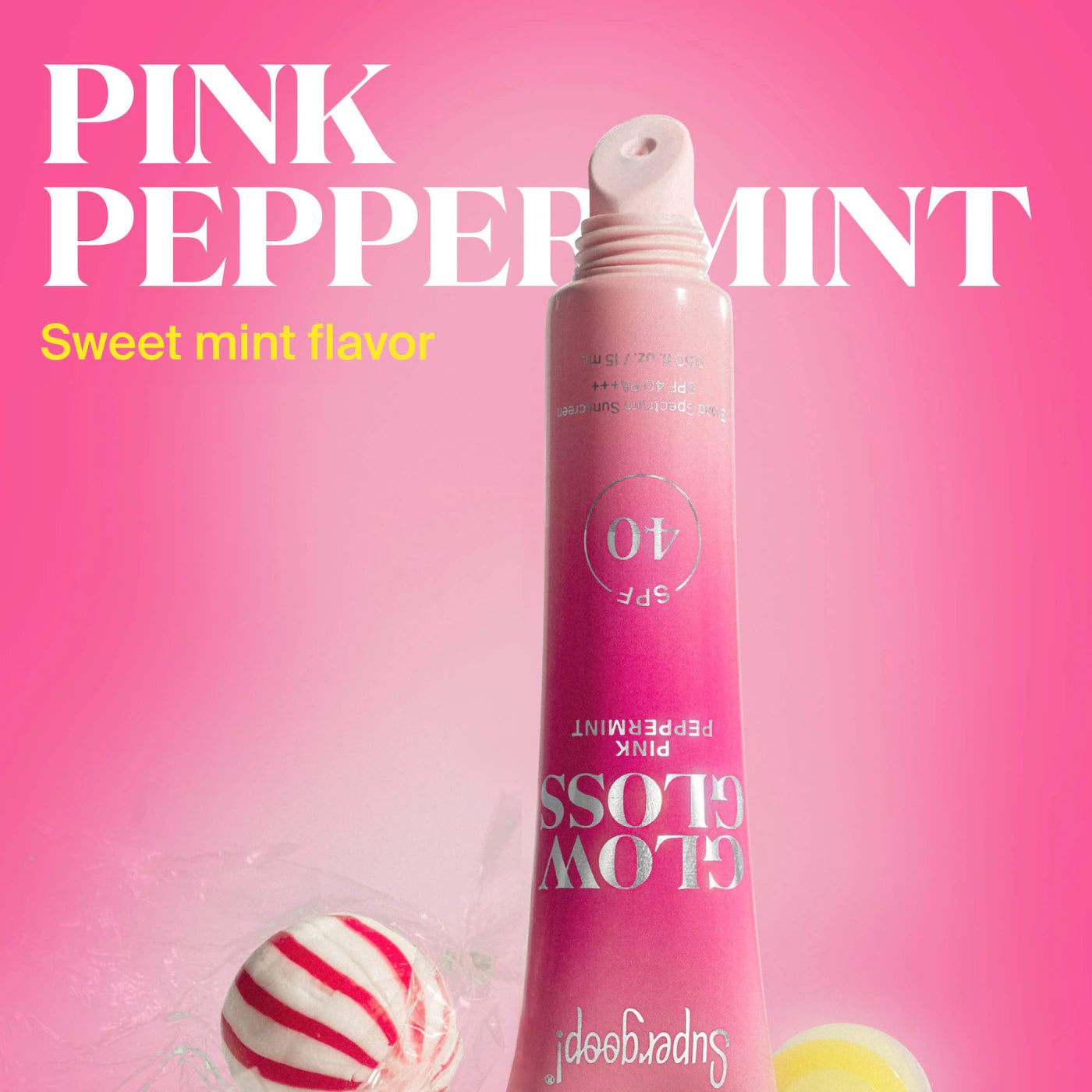 Supergoop! Glow Gloss SPF 40 Lip Balm with Peptides and Shea Butter *preorden*