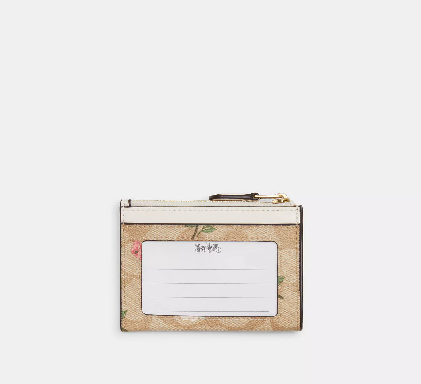 Coach Outlet- Mini Skinny Id Case In Signature Canvas With Floral Print *PREORDEN*
