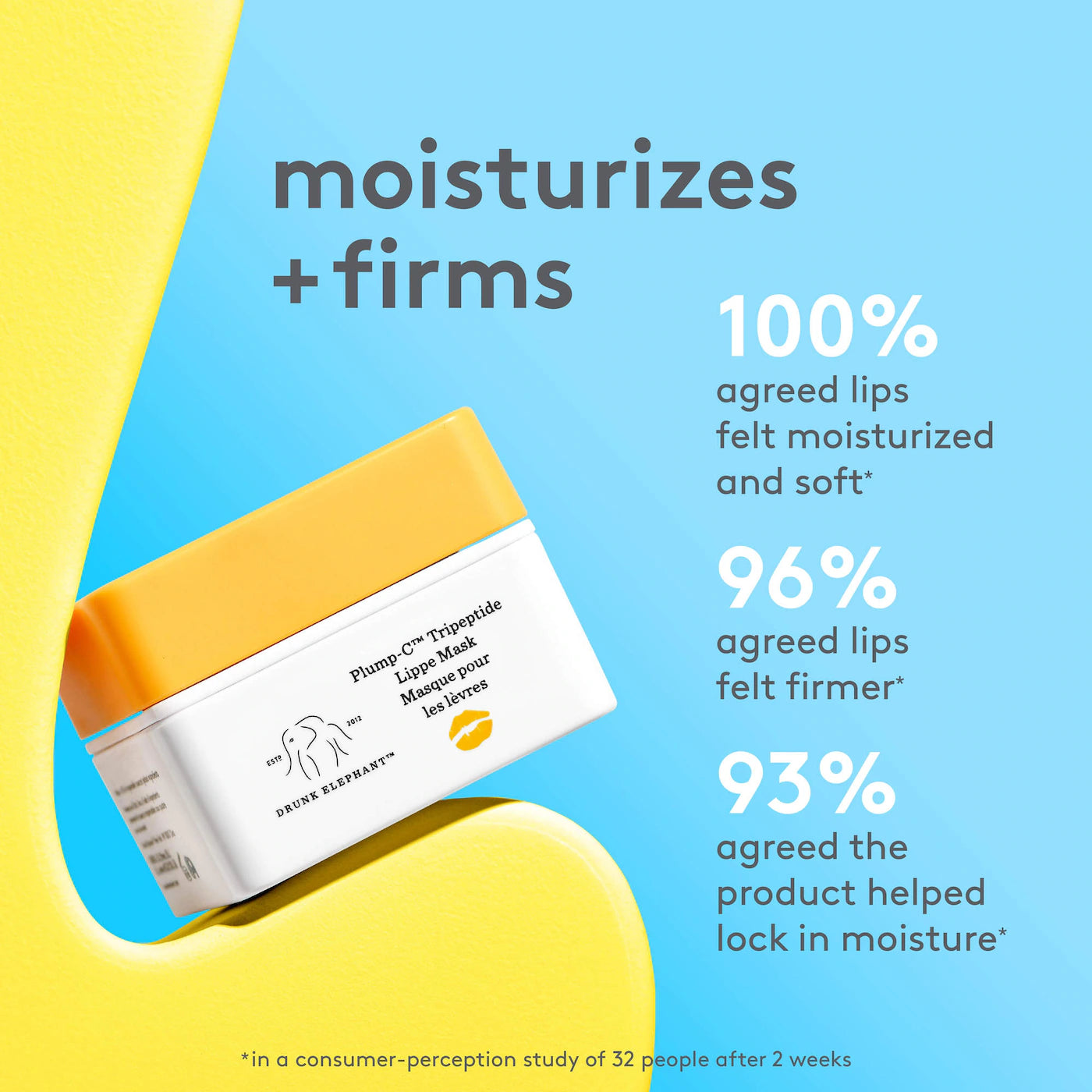 Drunk Elephant  Plump-C™ Tripeptide Lippe Mask with Vitamin C *PREORDEN*