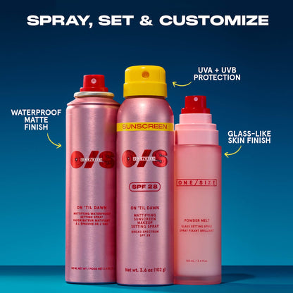 One Size by Patrick Starrr- On 'Til Dawn Mattifying Sunscreen Makeup Setting Spray SPF 28 *preorden*