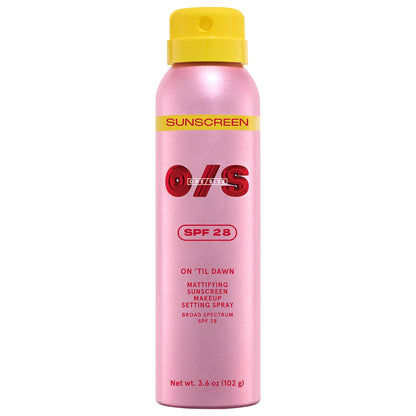 One Size by Patrick Starrr- On 'Til Dawn Mattifying Sunscreen Makeup Setting Spray SPF 28 *preorden*