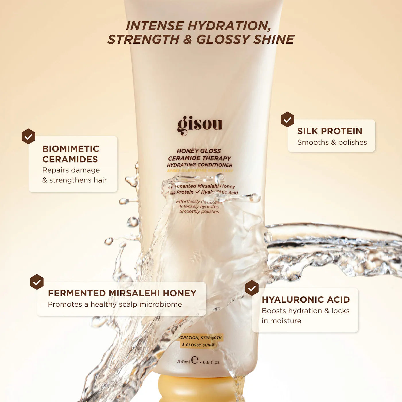 Gisou - Honey Gloss Ceramide Therapy Hydrating Conditioner *PREORDEN*